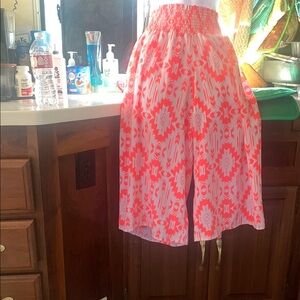 Women's Patterned culottes - Pink